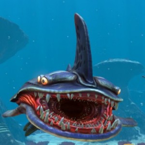 Создать мем: песчаная акула сабнатика, компьютерные игры, морской император subnautica