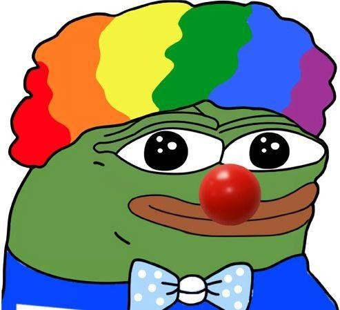 Create meme: pepe the clown, pepega the clown, pepe the clown frog