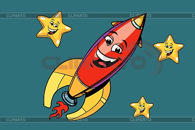 Создать мем: ракета детская, вектор ракета, ракета иллюстрация