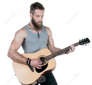 Создать мем: гитаристы, человек с гитарой, парень с бородой играет на гитаре
