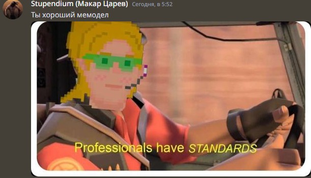 Create meme: team fortress 2 , professionals have standards tf2, professionals have standards