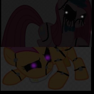 Create meme: scootaloo, pinkie pie, fnaf pony