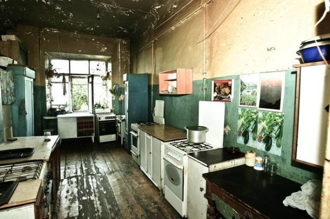 Create meme: communal apartment, kitchen in a Soviet apartment, kitchen in a communal apartment
