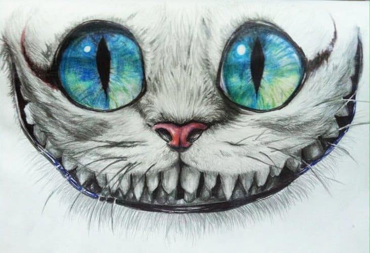 Create meme: cheshire cat, Cheshire cat Alice in the country, cheshire cat drawing