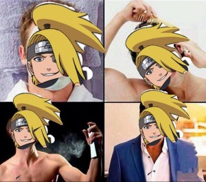 Create meme: deidara