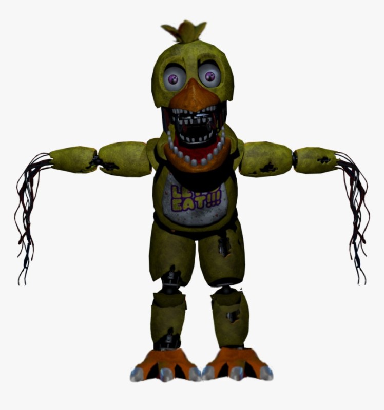 Create meme: old Chica, chick from fnaf 2, old chick from FNAF
