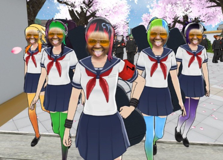 Create meme: yandere simulator, Miyuji shan Yandere simulator, gita yandere simulator