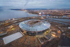 Создать мем: стадионы чм 2018, петербург, stadium