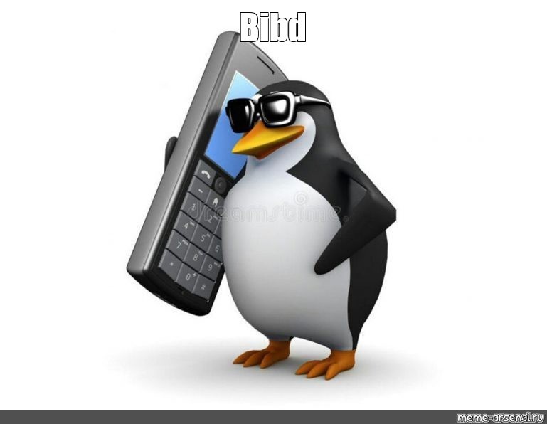 Create meme: the penguin with the phone, Hello this meme penguin, penguin with phone meme