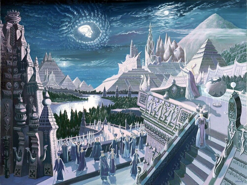 Create meme: hyperborea and atlantis, vsevolod ivanov paintings vedic rus hyperboreans, Hyperborea 