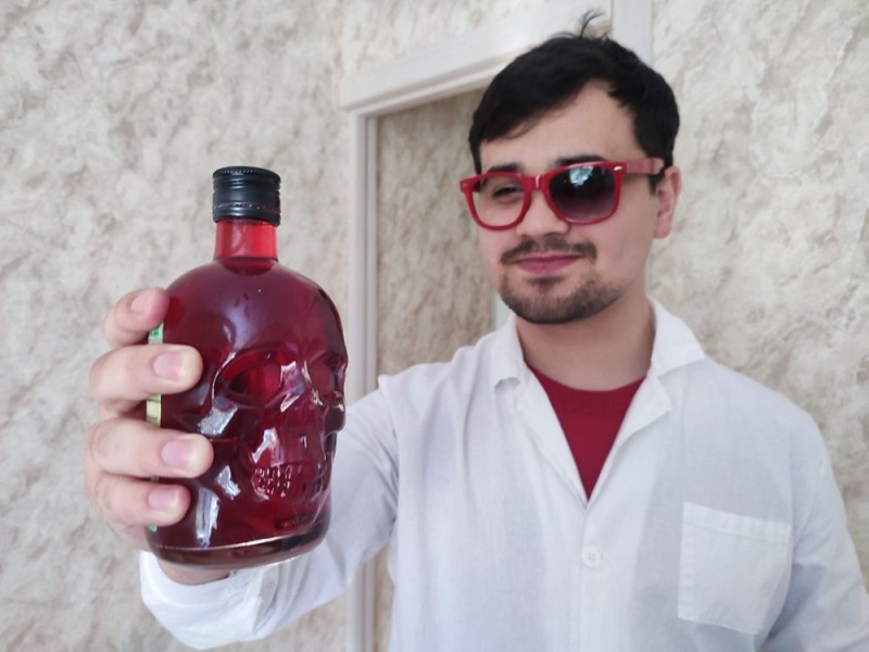 Create meme: red absinthe, a bottle of wine , red bottle