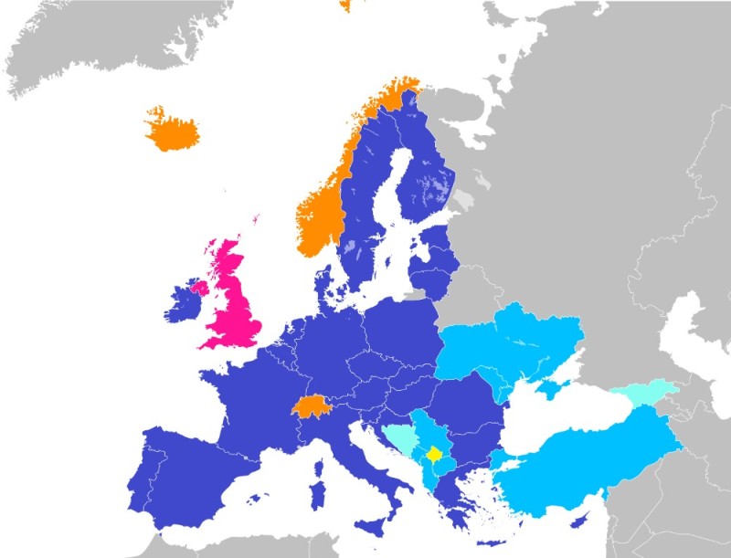 Create meme: European union, enlargement of the European Union, map of the European Union