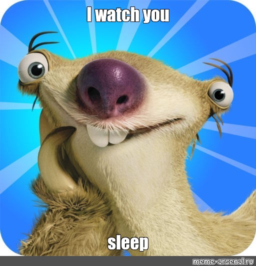 sid the sloth sleeping