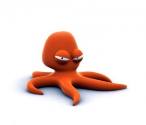 Create meme: cartoon animals, 3 d, orange