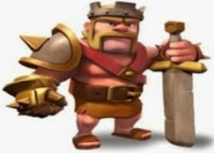 Create meme: the king of the barbarians, clash of clans
