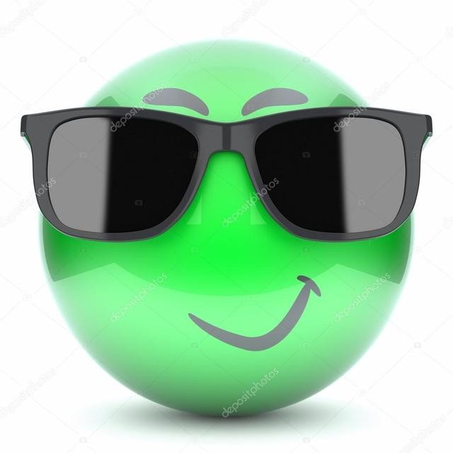 Создать мем: удивленный смайлик с очками, смайл в солнечных очках 3д