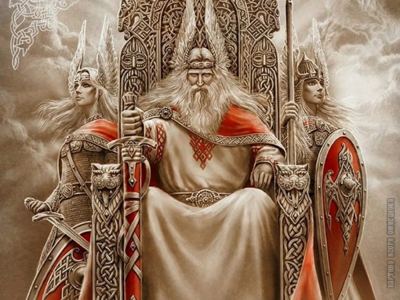 Создать мем: славянские боги игорь ожиганов род, сварог бог славян, велес бог славян