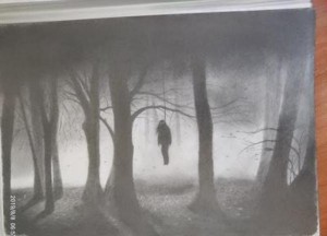 Create meme: loneliness, forest, fog