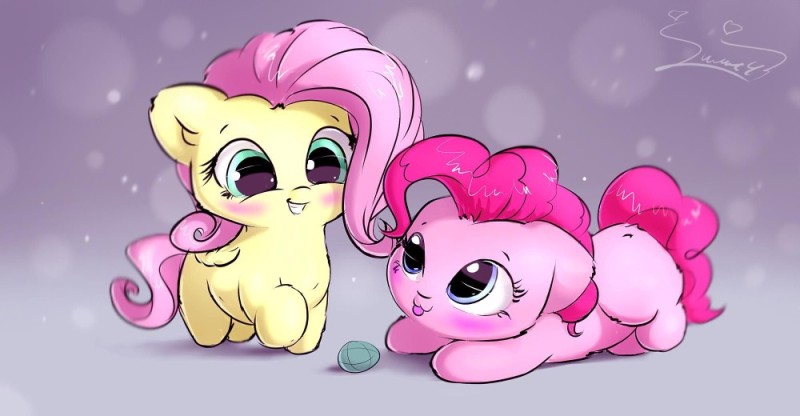 Create meme: fluttershy and pinkie pie, Fluttershy and Pinky, Fluttershy and pinkie Pie art