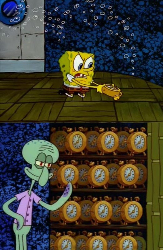 Create meme: squidward clock closet original, spongebob squidward, spongebob squidward