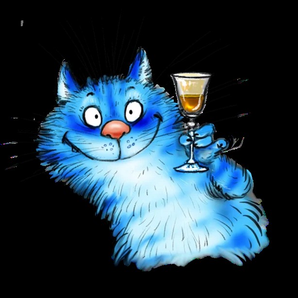 Создать мем: синий кот ирины зенюк, голубые коты ирины зенюк, коты рины зенюк