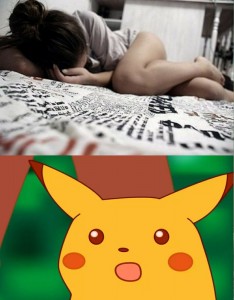 Create meme: surprised Pikachu meme, why isn't he calling meme, meme with Pikachu