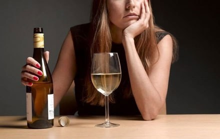 Create meme: female alcoholism, a woman and alcohol, alcoholism 