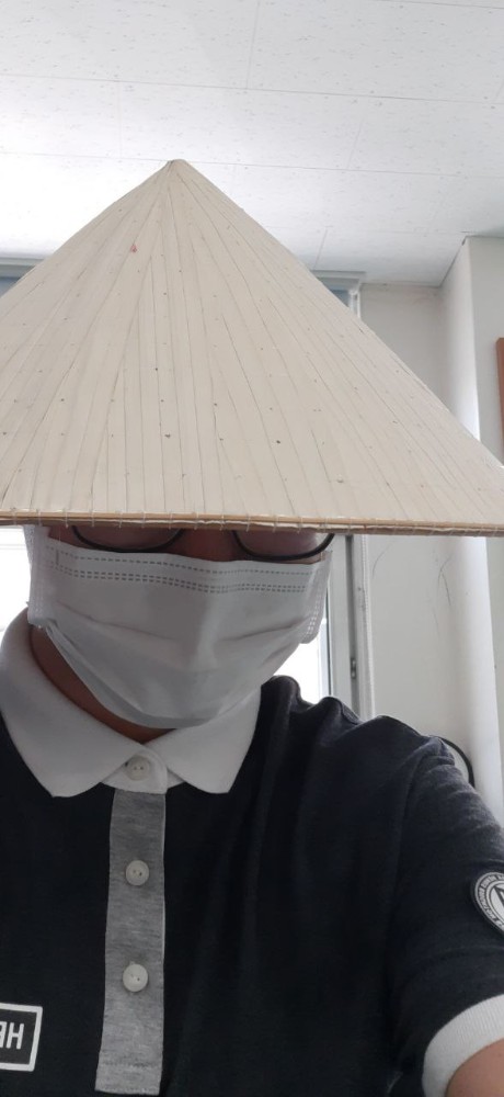 Создать мем: амигаса головной убор самурая, вьетнамская шляпа, соломенная шляпа японская
