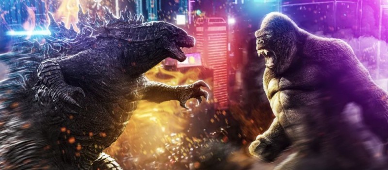 Создать мем: godzilla vs king, godzilla vs king kong, годзилла против кинг конга