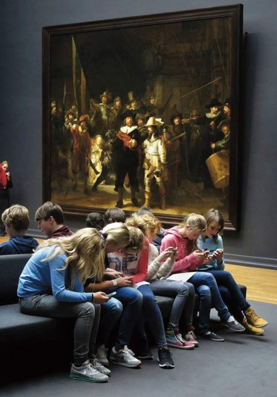 Create meme: Rembrandt night Watch original, night watch Rembrandt in the museum, chalk Board