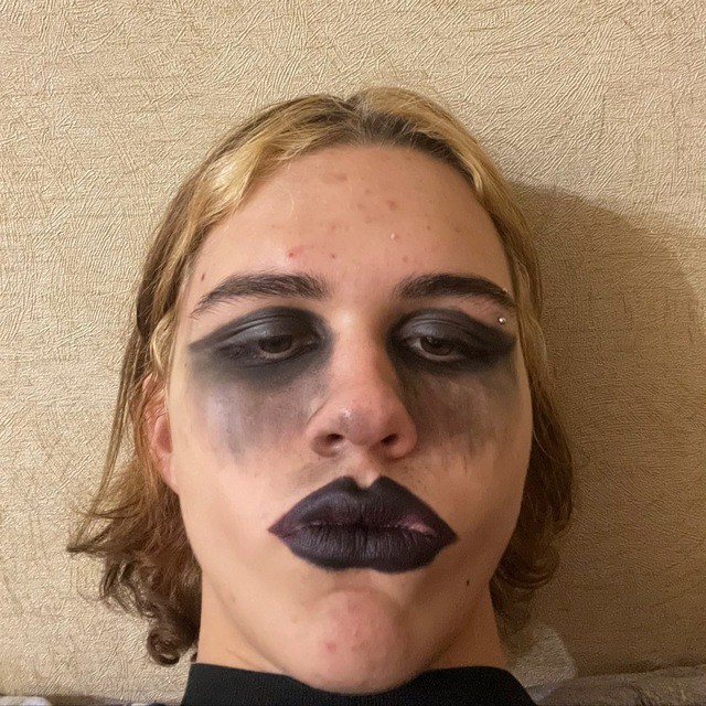 Create meme: Halloween makeup, to repeat the makeup, makeup 