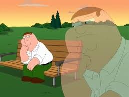 Create meme: Griffin brooding, Peter Griffin, family guy Peter pensive