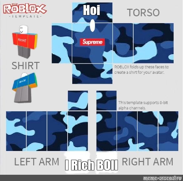 Meme Hoi I Rich Boii All Templates Meme Arsenal Com - roblox shirt template rich