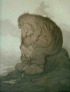 Создать мем: troll, волшебные сказки норвегии, теодор северин киттельсен
