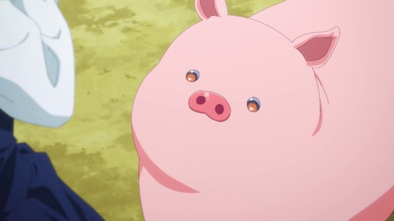 Создать мем: свинья аниме, свинья из аниме, хоук семь смертных грехов