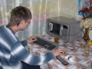 Create meme: palitsya, the computer, sitting at the computer