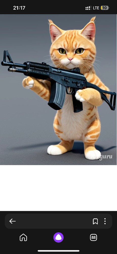 Create meme: a cat with an AVP, a cat with a machine gun, cats with machine guns