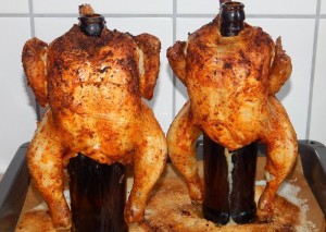 Create meme: the chicken on the can of beer, grilled chicken, baked chicken on the bottle