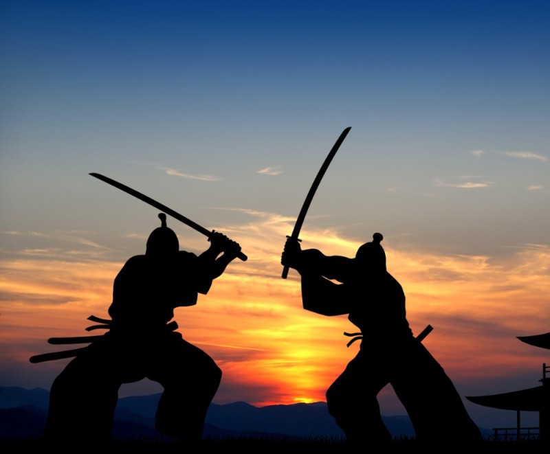 Create meme: Samurai in battle, samurai , Samurai is the way of the warrior