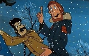 Создать мем: зима в простоквашино дядя федор, зима в простоквашино кадры из мультфильма, зима в простоквашино