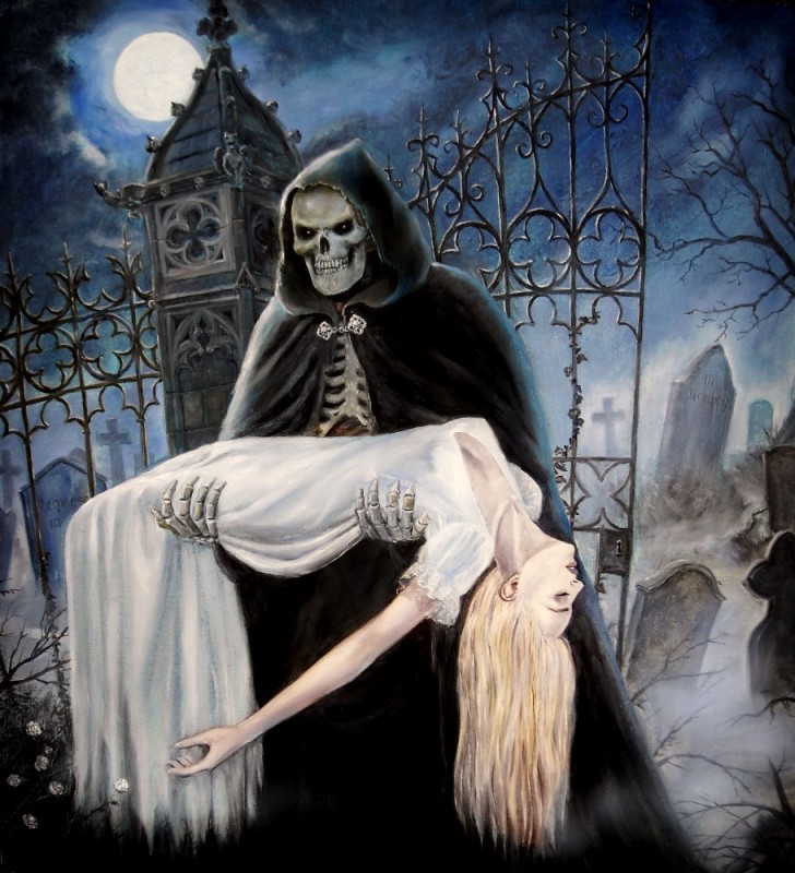 Create meme: A beautiful death, The image of death, Gothic paintings