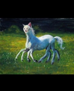 Create meme: picture, unicorn, horse