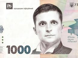Create meme: Vladimir Zelensky, the new bill, banknotes