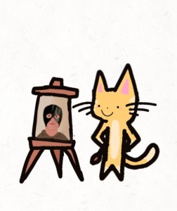 Create meme: cat, cartoon cat, cat