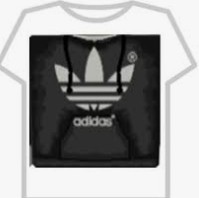Create meme: t-shirt for the get Adidas black, black adidas roblox shirt, roblox t shirt adidas