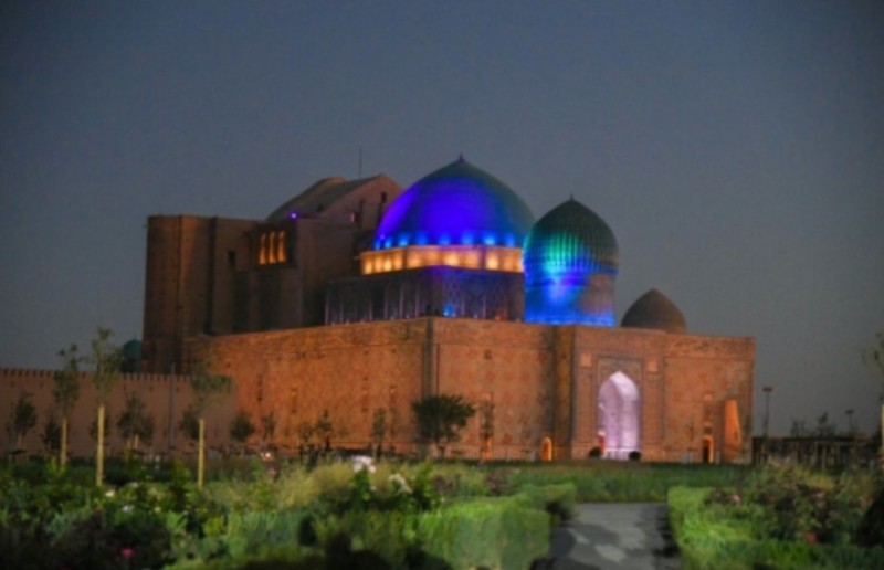 Create meme: mausoleum of Khoja ahmed yasawi, The mausoleum of Ahmad Yassaviy, Mausoleum of Khoja Ahmed Yasawi