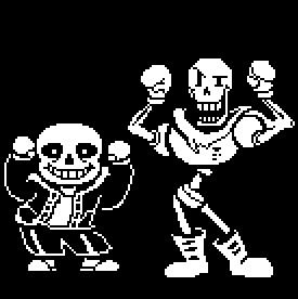 Create meme: to the bone, gif, sans and paps