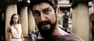 Create meme: king Leonidas 300 arrows, king Leonidas this is sparta, Gerard Butler