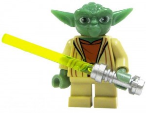 Создать мем: конструктор лего мастер йода, lego меч йоды, yoda из лего