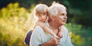 Create meme: grandpa, grandpa happiness, grandmother and grandson microstock